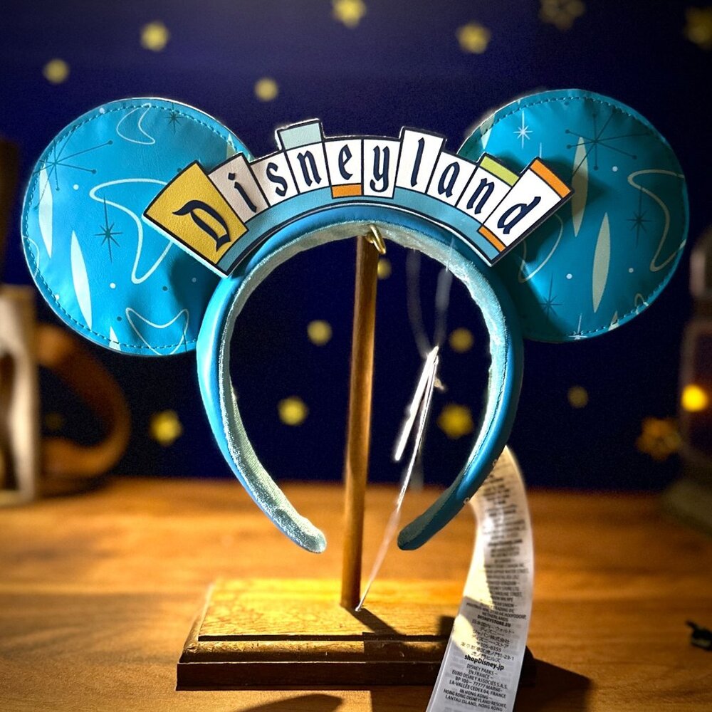 NWT 2022 Disney Parks D23 Expo Disneyland Retro Marquee Sign Minnie Ears Headban